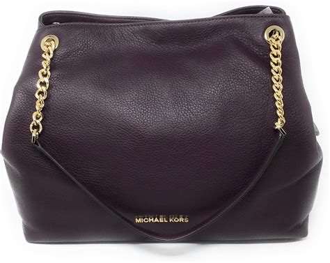 michael kors gold chain light tan pebble leather purse|Michael Kors chain shoulder bag.